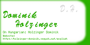 dominik holzinger business card